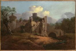 Landscape with a ruined Castle (Thomas Gainsborough) - Muzeo.com