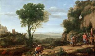Landscape with David at the Cave of Abdullam (Claude Gellée) - Muzeo.com