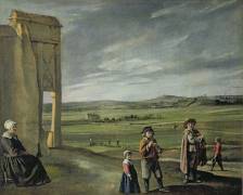 Landscape with Peasants (Louis Le Nain) - Muzeo.com