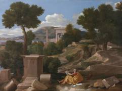 Landscape with Saint John on Patmos (Nicolas Poussin) - Muzeo.com