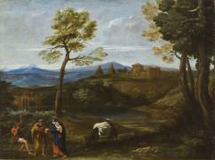 Landscape with the Flight into Egypt (Domenichino) - Muzeo.com