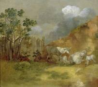 Lanscape with Sheep (Thomas Gainsborough) - Muzeo.com