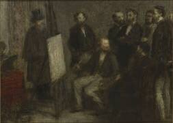 L'Atelier aux Batignolles, esquisse (Henri Fantin-Latour) - Muzeo.com