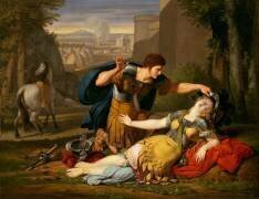 Le baptême de Clorinde (Benigne Gagneraux) - Muzeo.com