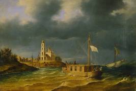 Le bateau des frères Chernetsov sur la Volga dans le gouvernement Kostroma (Anton Ivanovitch Ivanov) - Muzeo.com