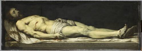 Le Christ mort couché sur son linceul (Philippe de Champaigne) - Muzeo.com
