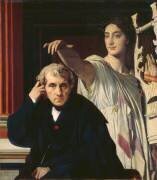 Le Compositeur Chérubini et la muse de la poésie lyrique (Jean-Auguste-Dominique Ingres) - Muzeo.com