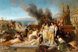 Le dernier jour de Corinthe (146 avant J.C.) (Tony Robert-Fleury) - Muzeo.com