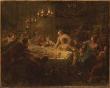 Le festin de Balthazar (Hyacinthe Collin de Vermont) - Muzeo.com