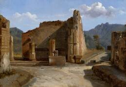 Le Forum à Pompéi (Achille Etna Michallon) - Muzeo.com