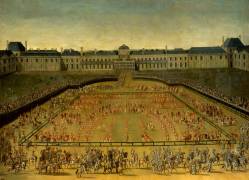 Le Grand Carrousel donné par Louis XIV dans la cour des Tuileries à Paris (Henri de Gissey (d'après)) - Muzeo.com