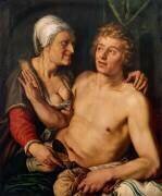 Le jeune homme et la vieille (Hendrick Goltzius) - Muzeo.com