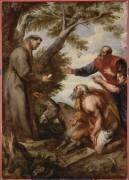 Le miracle de la mule (ou Miracle de saint Antoine de Padoue à Toulouse) (Antoon van Dyck) - Muzeo.com