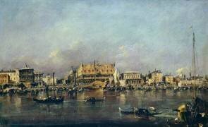 Le Palais des Doges vu de la mer (Francesco Guardi) - Muzeo.com