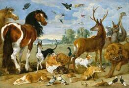 Le Paradis terrestre (Paul de Vos) - Muzeo.com