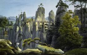 Le pont prés de la Bastey dans la Suisse Saxonne (Carl Heinrich Beichling) - Muzeo.com