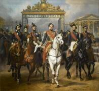 Le roi Louis-Philippe entouré de ses cinq fils (Horace Vernet) - Muzeo.com
