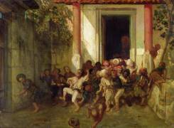 Leaving the Turkish School (Alexandre Gabriel Decamps) - Muzeo.com