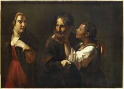 L'Entremetteuse ou le Vieux et la Jeune courtisane (Pietro Paolini) - Muzeo.com