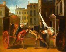 Les Deux carrosses (scène de la comédie 
