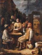Les mangeurs de moules (Joos van Craesbeeck) - Muzeo.com