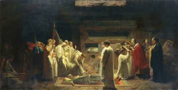 Les martyrs aux catacombes (Jules Eugène Lenepveu) - Muzeo.com