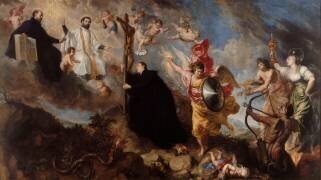 Les Voeux de saint Louis de Gonzague (Théodor Boeyermans) - Muzeo.com