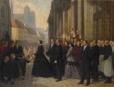 L'impératrice Eugénie à Amiens (Auguste Ferragu) - Muzeo.com