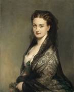 L'inconnue à la mantille (Franz Xaver Winterhalter) - Muzeo.com