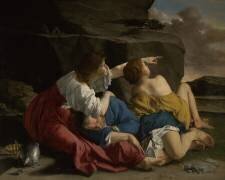 Lot and His Daughters (Orazio Gentileschi) - Muzeo.com