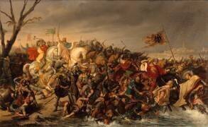 Lothaire défait l'empereur germanique Othon II sur les bords de l'Aisne, octobre 978 (Charles Durupt) - Muzeo.com