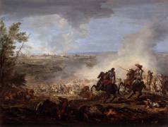 Louis XIV dirigeant le siège de Maestricht, le 29 juin 1673 (Joseph Parrocel) - Muzeo.com
