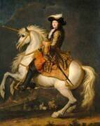 Louis XIV à cheval, roi de France et de Navarre (1638-1715) (René Antoine Houasse) - Muzeo.com
