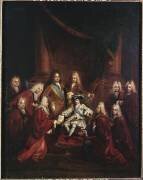 Louis XV octroyant des lettres de noblesse au Corps de Ville, en 1716 (Louis Boullogne the Younger) - Muzeo.com