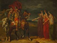 Macbeth et les trois sorcières (Shakespeare, Macbeth acte 1 scène 3) (Théodore Chasseriau) - Muzeo.com