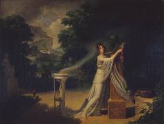 Madame de Castellane offrant une couronne au buste d'Esculape (Pierre-Narcisse Guérin) - Muzeo.com