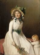 Madame Pierre Sériziat, soeur de Mme David, et son fils Emile (Jacques-Louis David) - Muzeo.com