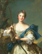 Mademoiselle de Migieu as Diana (Jean-Marc Nattier) - Muzeo.com