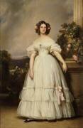 Marie-Clémentine d'Orléans, princesse d'Orléans puis de Saxe-Cobourg et Gotha (1817-1907) en 1839 (Franz Xaver Winterhalter) - Muzeo.com