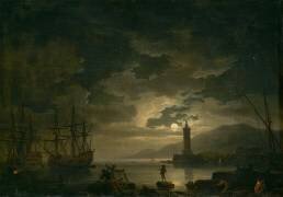 Marine, clair de lune (Joseph Vernet) - Muzeo.com