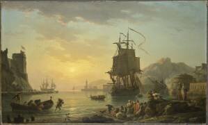 Marine, le retour de pêche (Joseph Vernet) - Muzeo.com