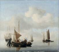 Marine par temps calme (Willem van de Velde the...) - Muzeo.com