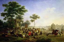 Mass in the Roman Countryside (Nicolas Antoine Taunay) - Muzeo.com