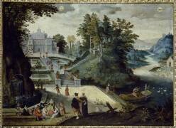 May and June, a Fantasy View of the Villa Borghese, Rome (Paul Bril) - Muzeo.com
