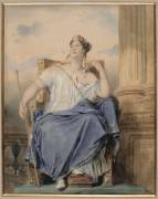 Mlle Georges dans un rôle tragique (Eugène Devéria) - Muzeo.com