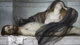 Mourning of Mary Magdalene at the body of Christ (Arnold Böcklin) - Muzeo.com