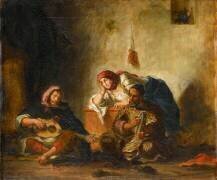 Musiciens juifs de Mogador (Eugène Delacroix) - Muzeo.com