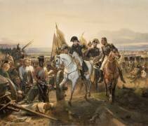 Napoléon Ier sur le champ de bataille Friedland, le 14 juin 1807 (Horace Vernet) - Muzeo.com