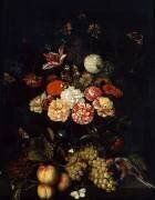 Nature morte aux fleurs et aux fruits (Johannes Fabritius) - Muzeo.com