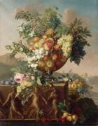 Nature morte aux fleurs et fruits (Jean François Bony) - Muzeo.com